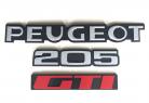 205 GTi Rear Badge Kit